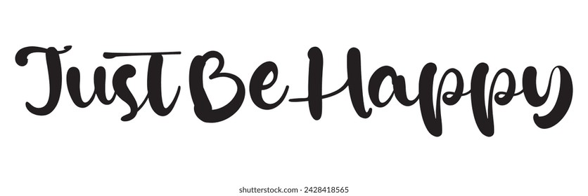 just be happy text on white background.