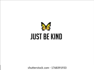 just be kind design hand drawn