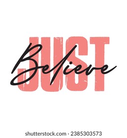just believe text on white background.