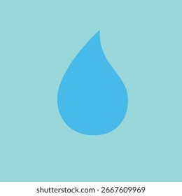 nur blauer Wassertropfen 