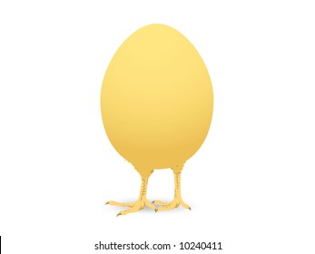 just the born easter chicken vector illustration