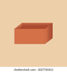 sólo una caja con marrón