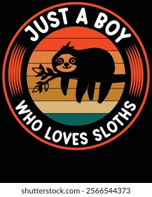 just a boy who loves sloths