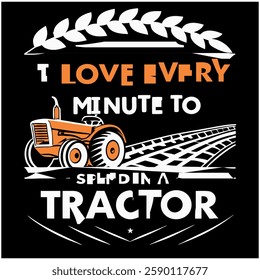 Just A Boy Who Loves Tractors T-Shirt - Cute Farm Vehicle Graphic