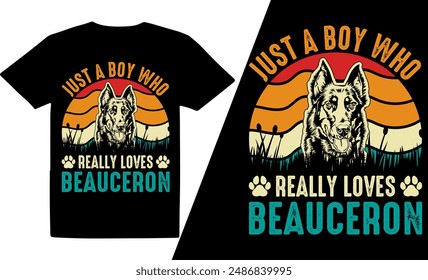 Just A Boy Who Really Loves Dog  Breeds t shirt design