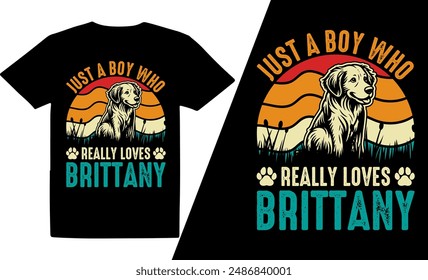 Just A Boy Who Really Loves Dog  Breeds t shirt design