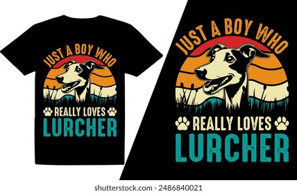 Just A Boy Who Really Loves Dog  Breeds t shirt design