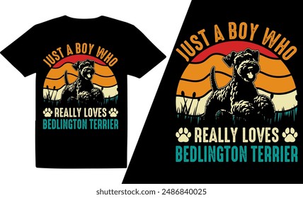 Just A Boy Who Really Loves Dog  Breeds t shirt design