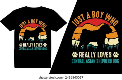 Just A Boy Who Really Loves Dog  Breeds t shirt design