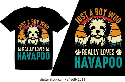 Just A Boy Who Really Loves Dog  Breeds t shirt design