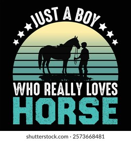 Just a boy who really loves horse