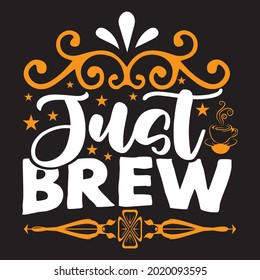 Just Brew design, vector file.
