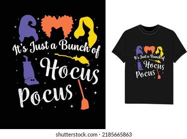 Es ist nur ein Haufen von Hocus Pocus Halloween-Shirt-Design
