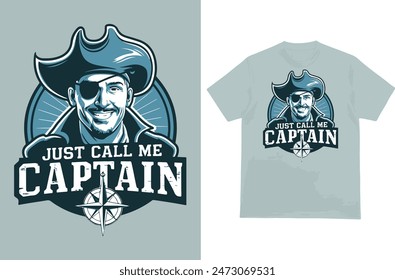 Llámame Capitán Boating Sailor Camiseta de diseño