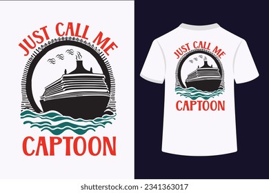 
"Just Call Me Caption Typography T-Shirt Design showcases a creative and witty typography layout. This eye-catching tee features a clever play on words, making it perfect for those with