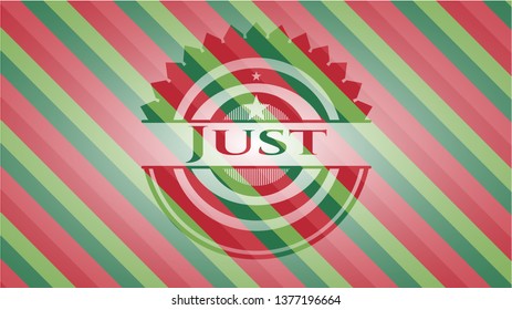 Just christmas emblem background.