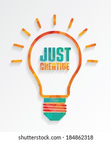 Just Creative. concept background design 
