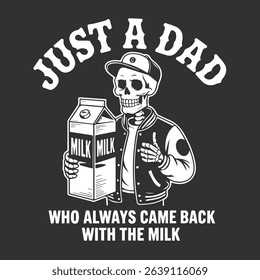 Just a dad who always came back with the milk	