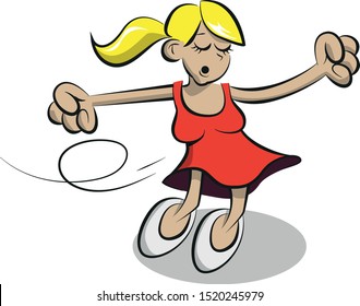 Just a dancing comic girl
