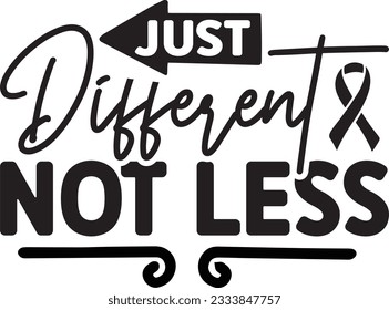 Just Different not less SVG Design