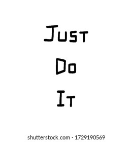 Just do it hand lettering on white background.