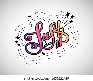 Hazlo. Frase de motivación. Ilustración dibujada a mano con letras a mano, caligrafía moderna de pincel, presupuesto para carteles, pantalones en t, postales