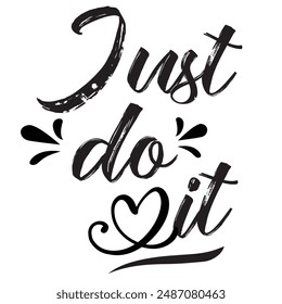 Just do it later. Hand drawn typography poster. Inspirational vector typography. Vector Illustration.