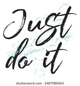 Just do it later. Hand drawn typography poster. Inspirational vector typography. Vector Illustration.