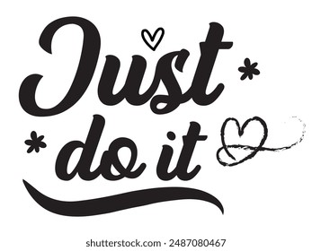 Just do it later. Hand drawn typography poster. Inspirational vector typography. Vector Illustration.