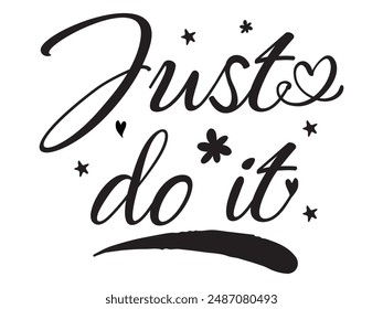 Just do it later. Hand drawn typography poster. Inspirational vector typography. Vector Illustration.