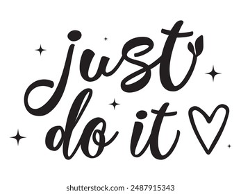 Just do it later. Hand drawn typography poster. T shirt hand lettered calligraphic design. Black modern lettering isolated on white background.