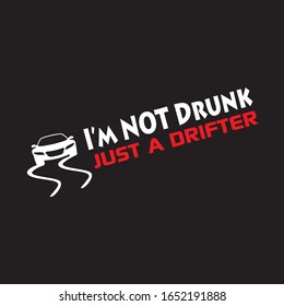 just a drifter sticker logo