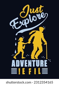 Just Explore t-shirt design, Adventure and travel lover shirt