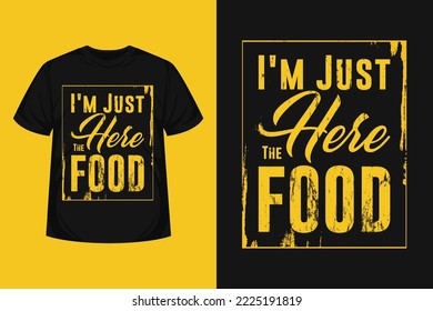 just food quote modern abstract typographic for tshirt, poster, logo text, sticker, print items. motivational or inspiration vector quotes for foods lover lifestyle