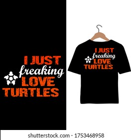 Me Encantan Las Tortugas-Tortugas El Diseño De Camisetas.