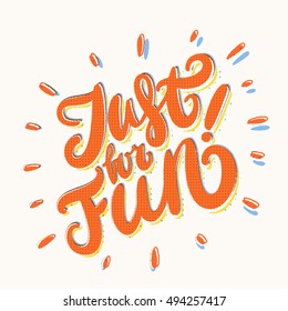 Just for fun. Lettering.