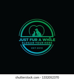 JUST FUR A WHILE vector logo