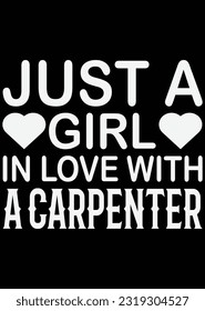 Just A Girl In Love With A Company eps cut file for cutting machine