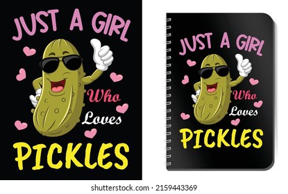 Just a Girl Who Loves Pickles Kdp Notebook