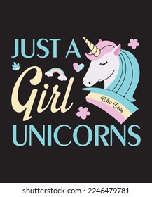 JUST A GIRL WHO LOVES UNICORNS