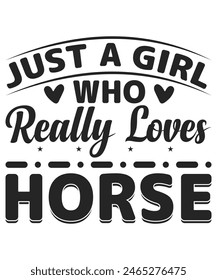 Just a girl who really loves horse