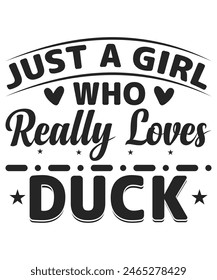 just a girl who really loves duck