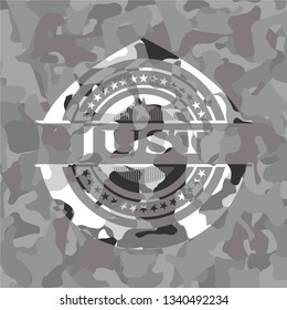 Just grey camo emblem