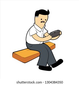 Just a guy who enjoys playing his handheld console