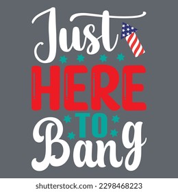 Justo Aquí Al Archivo De Vector De Diseño De Camisetas Bang