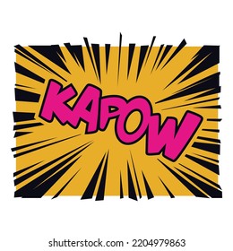 Just a "Kapow" Comic Quote