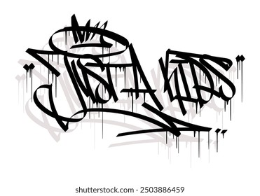 JUST A KIDS graffiti tag style design