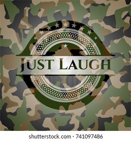 Just Laugh camo emblem