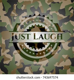Just Laugh camo emblem
