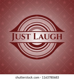 Just Laugh retro red emblem